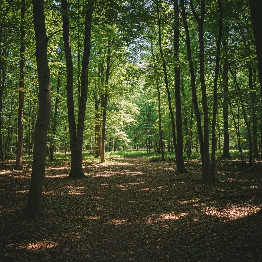 Serene natural environment supporting contemplation